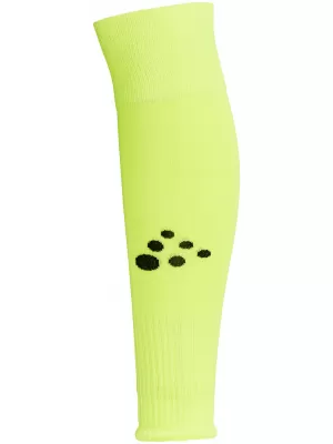 Dětské sportovní štulpny CRAFT TW Squad Sock W-O Foot Solid Jr FLUO