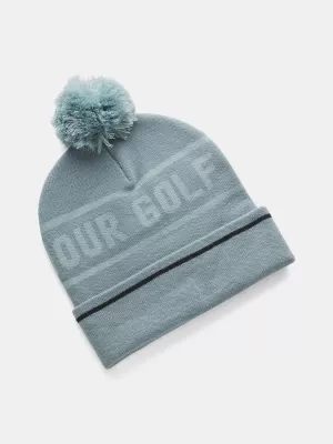 Pánská čepice UNDER ARMOUR M'S DRIVE POM BEANIE MODRÁ