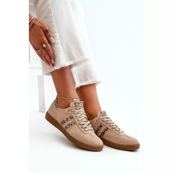  Dámské tenisky ZAZOO N1068 32634 BEIGE 