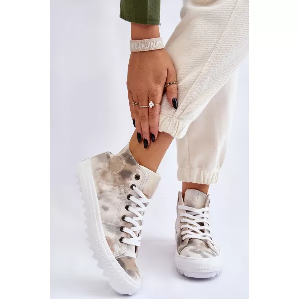  Dámské tenisky BIG STAR LL274047 WHITE/OLIVE 