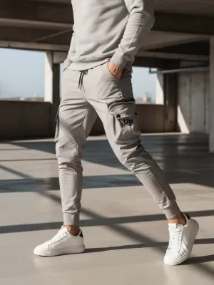 Pánské kalhoty DSTREET TMAVĚ ŠEDÁ