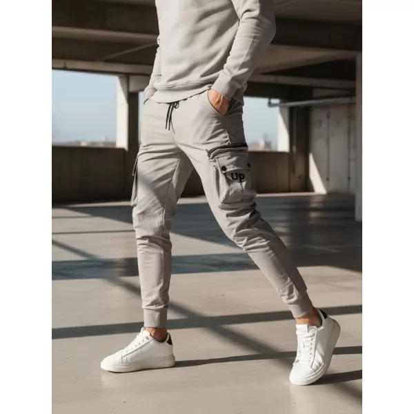  Pánské kalhoty DSTREET TMAVĚ ŠEDÁ 