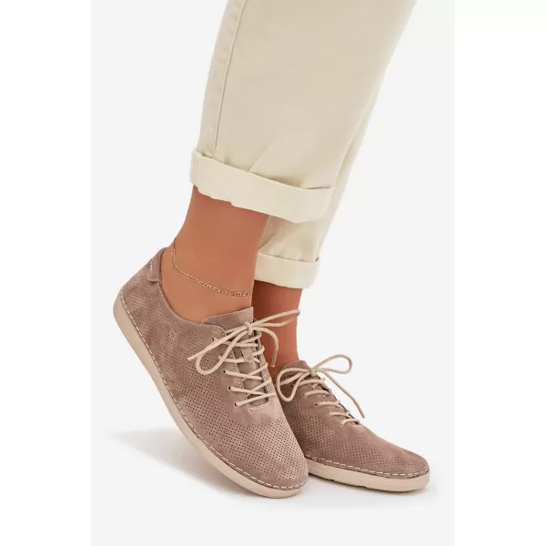  Dámské boty S.BARSKI LR61-7080 DARK BEIGE 