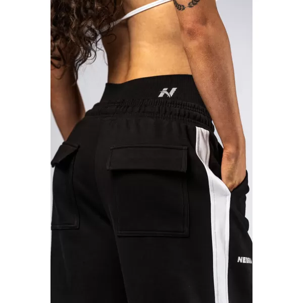  NEBBIA Oversized tepláky POWER 896 BLACK 