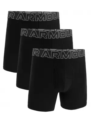 Pánské boxerky UNDER ARMOUR M PERF COTTON 3IN (3KS) 1383891-001 ČERNÁ
