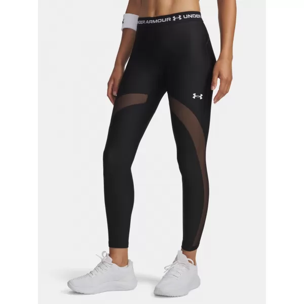  Dámské legíny UNDER ARMOUR HEATGEAR MESH LEGGING ČERNÁ 