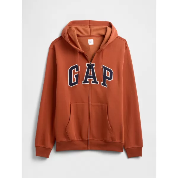 Pánská mikina GAP LOGO HOODIE ZIP 674144-26 COPPER SPICE 