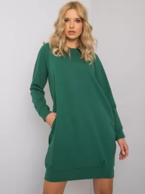 Dámské šaty BASIC FEEL GOOD RV-TU-5184.93P DARK GREEN