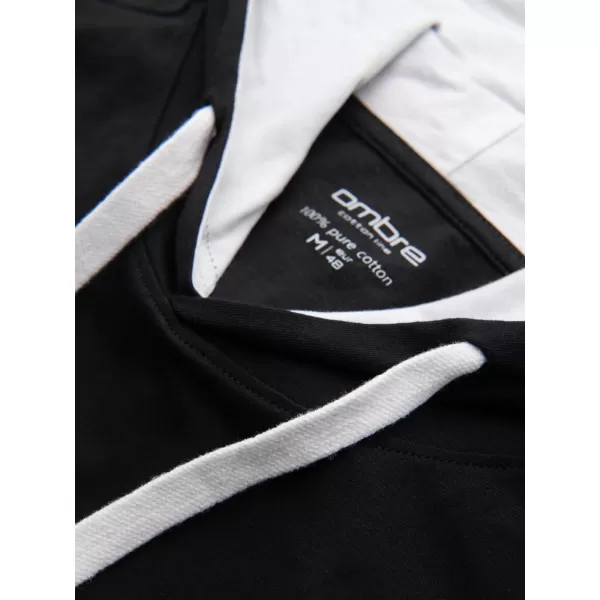  Pánské triko OMBRE OM-TSCT-0256 BLACK 