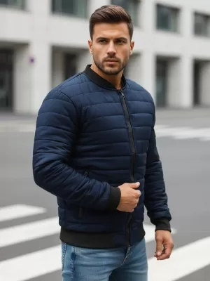 Pánská bunda DSTREET TMAVĚ MODRÁ