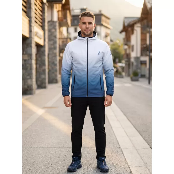  Pánská softshellová bunda premium ALTISPORT VOJ/ALM126JACK01 NÁMOŘNÍ MODRÁ/BÍLÁ 