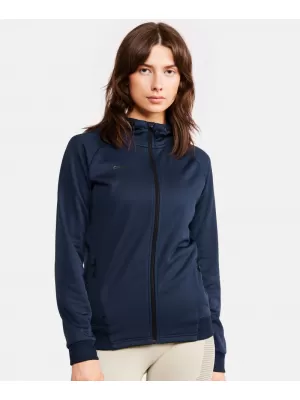 Dámská bunda s kapucí CRAFT Corp. ADV Unify Hoodie Jacket W NÁMOŘNÍ MODRÁ