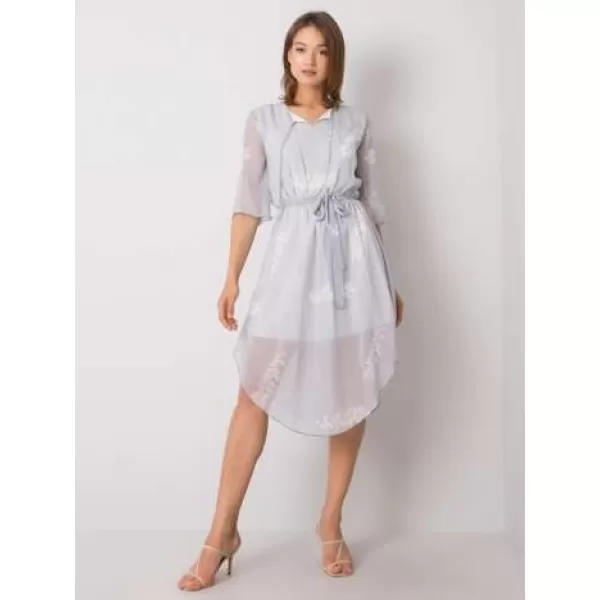  Dámské šaty LAKERTA LK-SK-508085.77P LIGHT GREY 