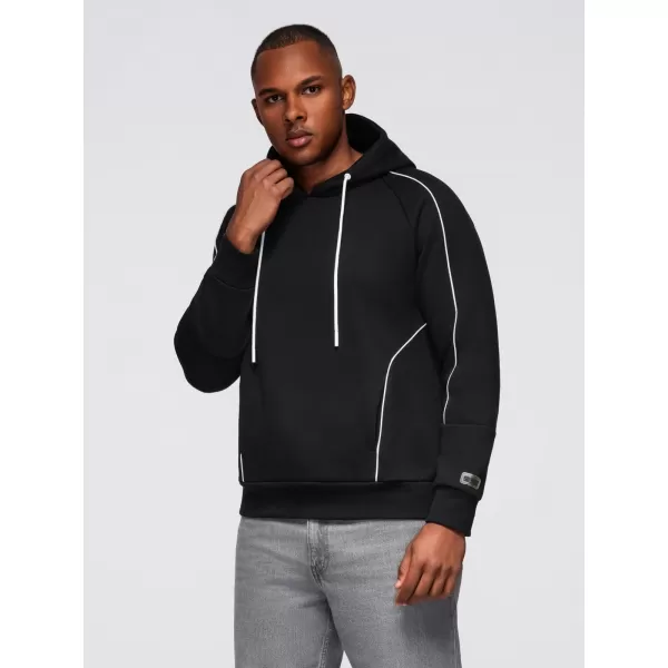  Pánská mikina OMBRE OM-SSNZ-0250 BLACK 