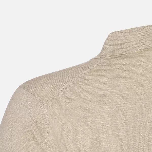  Pánské triko GEOX KNIT G012318 BÉŽOVÁ 