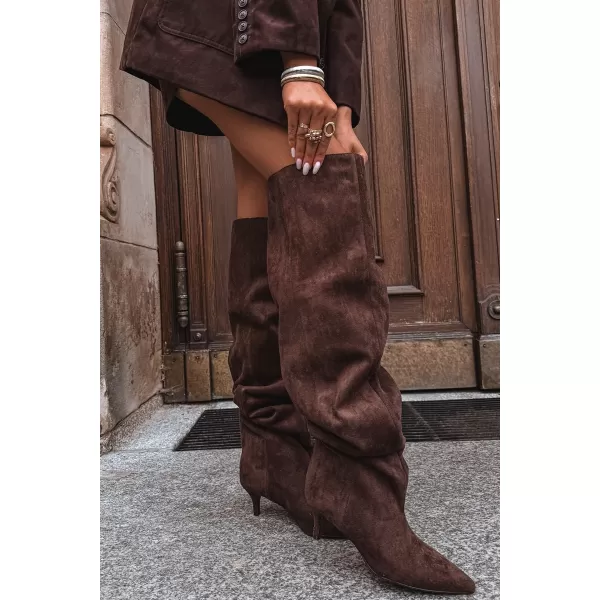  Dámské kozačky BOTO YSOLIENNE 39875 BROWN 