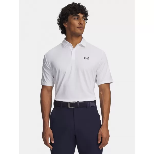  Pánské triko UNDER ARMOUR UA MATCHPLAY POLO 6009799-100 BÍLÁ 