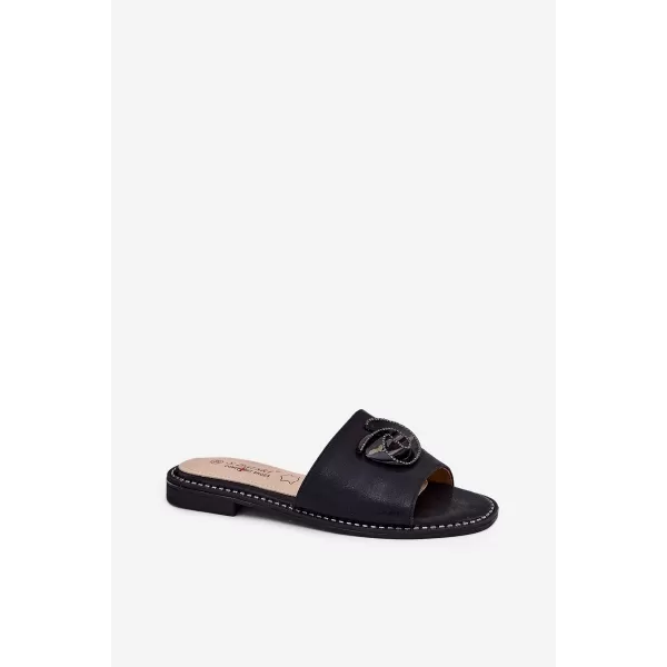  Dámské pantofle S.BARSKI KV51-007 BLACK 