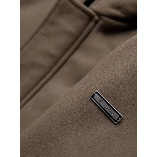  Pánský kabát OMBRE OM-COWC-0132 KHAKI 
