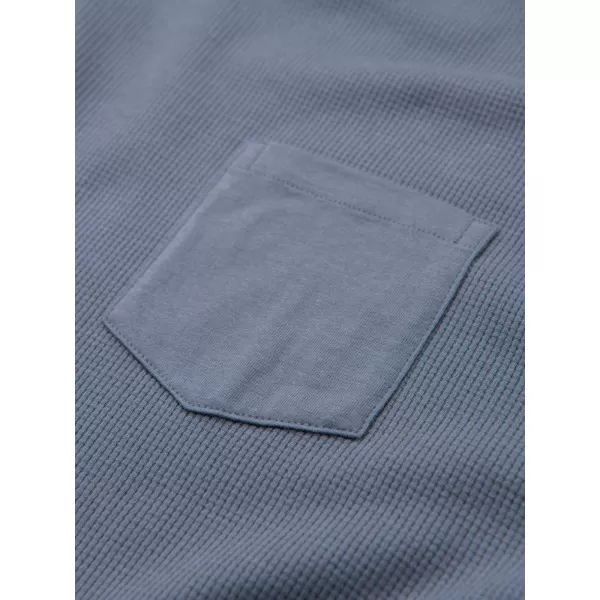  Pánské triko OMBRE OM-LSCL-0109 BLUE DENIM 