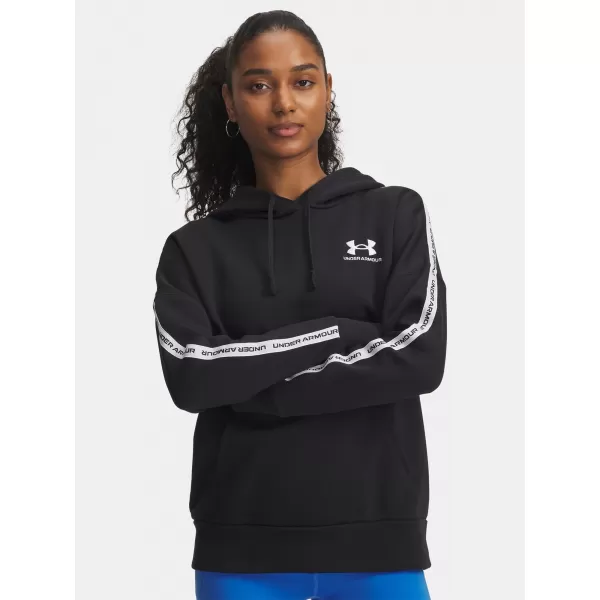  Dámská mikina UNDER ARMOUR ICON FLEECE TAPED HDY 6003708-004 ČERNÁ 