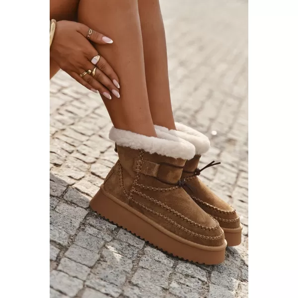  Dámské boty BIG STAR SS274373 BROWN/BEIGE 