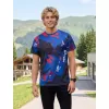 Pánské tričko premium ALTISPORT VOJ/ALM131TR01 MODRÁ/ČERNÁ
