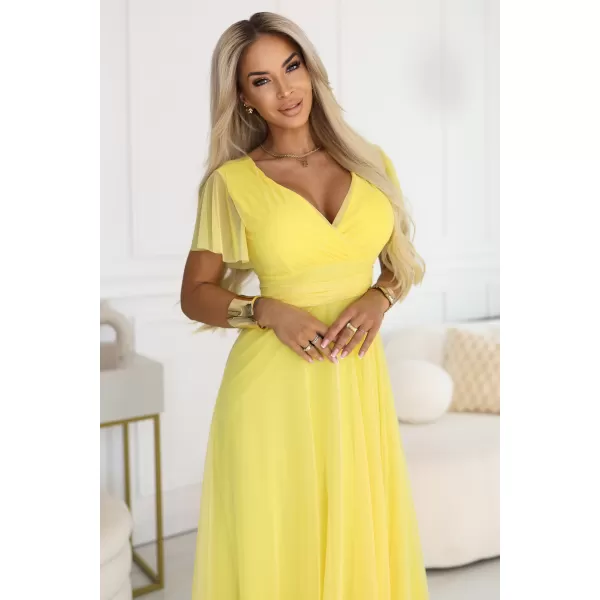  Dámské šaty NUMOCO NASTIA 562-8 CITRONOVÁ 