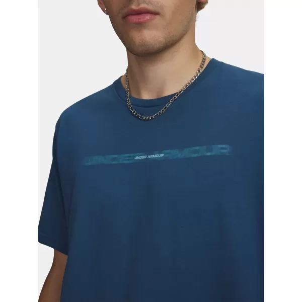  Pánské triko UNDER ARMOUR M BLUR WM SS 6009248-498 MODRÁ 