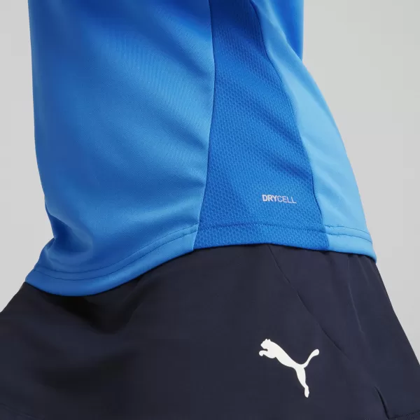  Dámské triko PUMA TEAMGOAL TRAINING 1/4 ZIP WM 658631-02 E.BLU.LEMON/WHITE/TEAM ROYAL 
