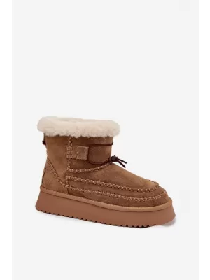 Dámské boty BIG STAR SS274373 BROWN/BEIGE