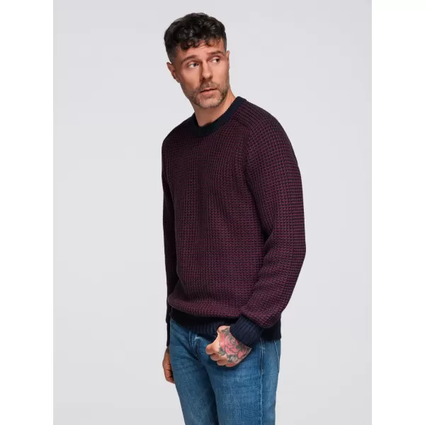  Pánský svetr OMBRE OM-SWSW-0122 MAROON 