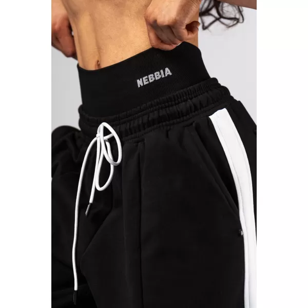  NEBBIA Oversized tepláky POWER 896 BLACK 