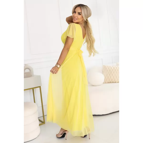  Dámské šaty NUMOCO NASTIA 562-8 CITRONOVÁ 