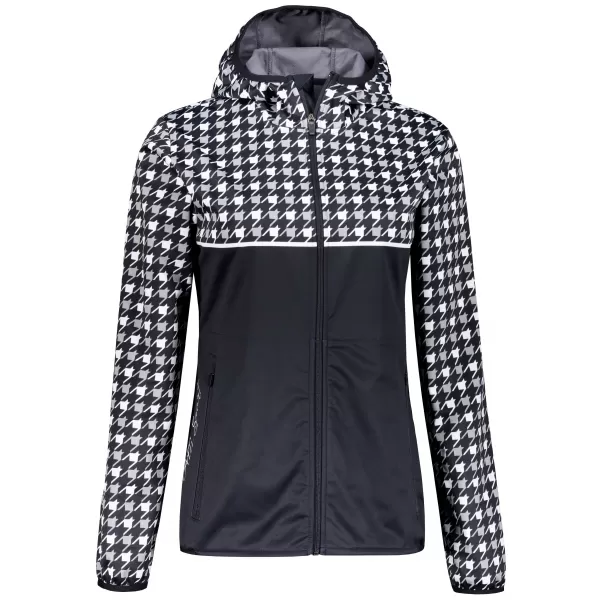  Dámská softshellová bunda premium ALTISPORT VOJ/ALW048JACK01 ČERNOBÍLÁ 