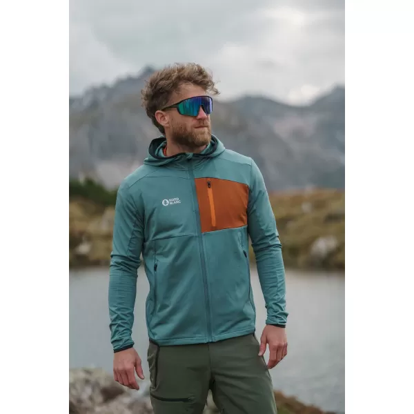 Pánská powerfleecová mikina NORDBLANC BRACKEN NBWFM8286 TMAVĚ ZELENÁ 