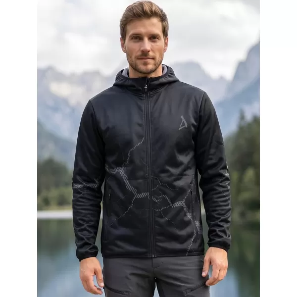  Pánská softshellová bunda premium ALTISPORT VOJ/ALM129JACK01 ČERNOŠEDÁ 
