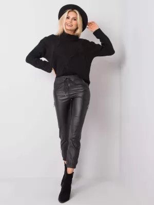 Dámské kalhoty ITALY MODA DHJ-SP-3730.11 NOIRE