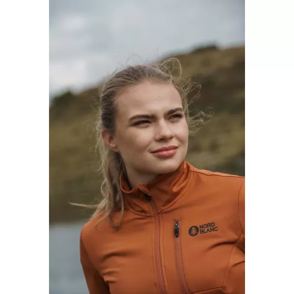  Dámská powerfleecová mikina NORDBLANC SEDGE NBWFL8291 HNĚDÁ 