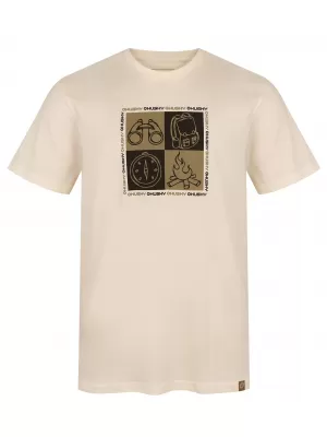 Pánské triko HUSKY TEE SQUARE M BEIGE