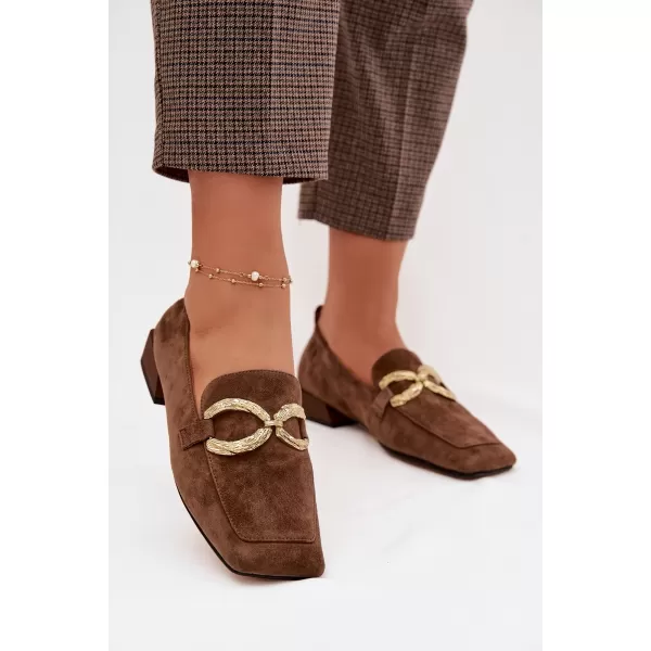  Dámské mokasíny D&A CR61-3115 BROWN 