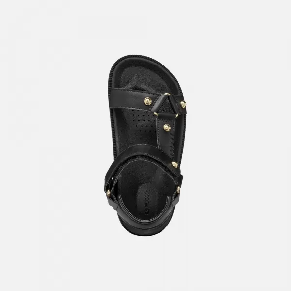  Dívčí sandály GEOX SANDAL FOAMMENTERA J65P0D000BCC9999 ČERNÁ 