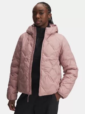 Dámská bunda UNDER ARMOUR LEGEND DOWN JACKET 6008818-673 RŮŽOVÁ