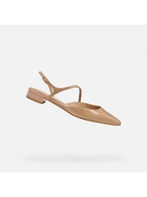 Dámské baleríny GEOX GISELDA15 G013213 SVĚTLE HNĚDÁ