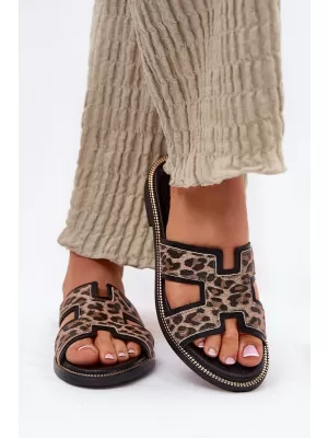 Dámské pantofle ZAZOO 40383 BEIGE