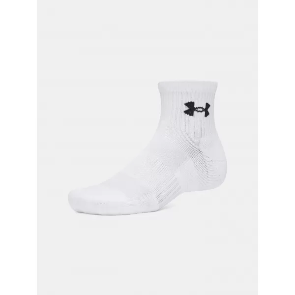 Ponožky UNDER ARMOUR PERFORMANCE COTTON 3P QTR 6009686-100 BÍLÁ 