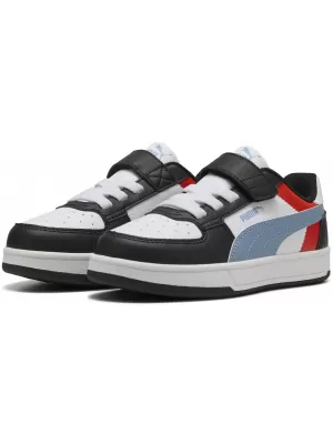 Dětské boty PUMA CAVEN 2.0 BLOCK AC+ PS 394462-17 PUMA WHITE/COOL BLUE/BLACK