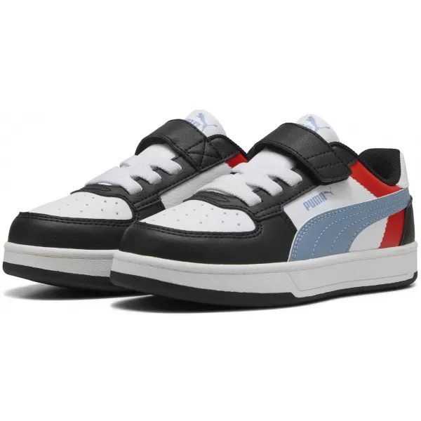  Dětské boty PUMA CAVEN 2.0 BLOCK AC+ PS 394462-17 PUMA WHITE/COOL BLUE/BLACK 