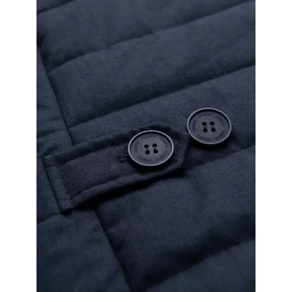  Pánská vesta OMBRE OM-JAVJ-0275 NAVY BLUE MELANGE 
