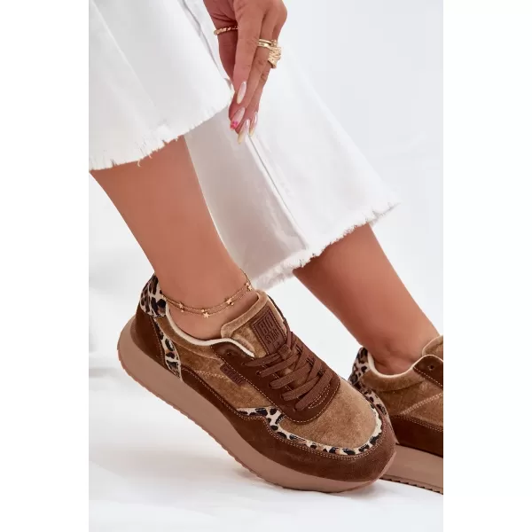  Dámské tenisky BIG STAR OO274A313 BROWN/BEIGE 